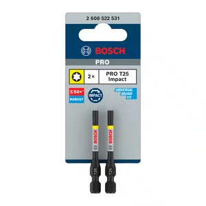 Bosch Par De Bits Torx T25 55Mm Pro Impact - 2608522531