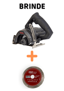 Serra Marmore 110mm 1450W 220V KU076 - Disco Diamantado Protec Liso 110X20X10 - 7898956536079