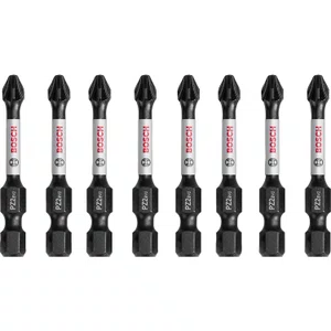 Bosch Kit Bit 1/4" Pozidriv Pz2 55Mm Pro Impact 8 Peças - 2608522331
