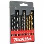 Kit De Brocas Helicoidal Para Madeira E Concreto Com 9 Peças Makita - D-08660