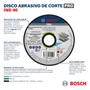 Bosch Disco Abrasivo De Corte (4-1/2")115X1,2X22,23Mm Grão 46 Para Metal - 2608602262