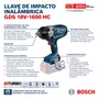Chave De Impacto 18V Gds 18V1600 Hc Sb Bosch - 06019M10E0
