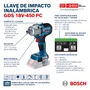Chave De Impacto 18V Gds 450 Pc Bosch - 06019K4100