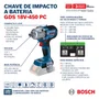 Chave De Impacto 18V Gds 450 Pc Bosch - 06019K4100
