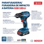 Combo Furadeira Gsb185-Li + Chave Impacto Gdr18V-200 - Bosch
