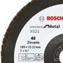Disco Flap Std For Metal Fa 180Mm Gr40 - 2608619292 - Bosch