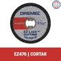 Dremel Ez476 Disco De Corte Ez-Lock Para Plástico De 38,1Mm
