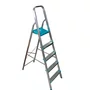 Escada De Alumínio Com 5 Degraus Para Casa Ed5 Gibafer