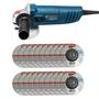 Esmerilhadeira 115Mm(4-1/2") 220V Gws 850  + 20 Discos de Desbaste 115mm Grão A36N