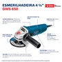 Esmerilhadeira 115Mm(4-1/2") 220V Gws 850  + 20 Discos de Desbaste 115mm Grão A36N