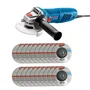 Esmerilhadeira Angular 115mm(4.1/2") 220V Gws 770 + 20 Discos de Desbaste 115mm Grão A36N
