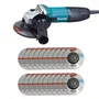 Esmerilhadeira Angular 115Mm (4-1/2") Ga 4530 220V + 20 Discos de Desbaste 115mm Grão A36N