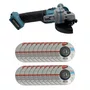 Esmerilhadeira Angular 125Mm(5") 18V Brushless Ws2890.9 + 20 Discos de Desbaste 115mm Grão A36N
