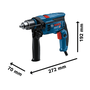 Furadeira Impacto Gsb 13 Re 220V C/ Maleta 06012B80E2 - Bosch