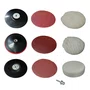 Jogo De Discos Para Lixar E Polir 180Mm + Suporte Com Pluma Vonder - 1240700000