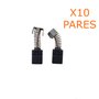 Kit 10 Pares De Escova De Carvão CB64 Makita