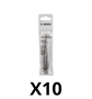 Kit 10 Unidades Broca Bosch Sds Plus-1 Para Concreto Ø 8 X 50 X 110 Mm