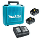 Kit 2 Baterias 18V 6.0Ah Carregador Bivolt E Maleta - Makita - Kitmak1860B