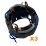 Kit 3 Unidades - Estator Campo P/ Serra 5402 220V 1604220548 - Skil