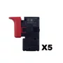 Kit 5 Unidades - Interruptor Furadeira Skil - 2607200718