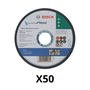 Kit 50 un Disco De Corte 2608619383 Standard For Metal 115X1Mm Reto - Bosch
