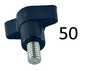 Kit 50 Unidades Parafuso Regulagem Altura Da Mesa Para Serra Marmore Bosch - F000616053