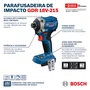 Kit Bosch Chave de Impacto GDR 18V-215 + 2 Baterias 2Ah  e Carregador Bivolt