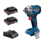 Kit Bosch Chave de Impacto GDS 18V-350 + 2 Baterias 2Ah e Carregador Bivolt