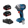 Kit Bosch Chave de Impacto GDS 18V-350 + 2 Baterias 4Ah e Carregador Bivolt