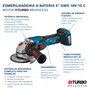 Kit Bosch Esmerilhadeira 5" GWS 18V-15C + 2 Baterias 2Ah e Carregador Bivolt
