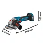 Kit Bosch Esmerilhadeira 5" GWS 18V-15C + 2 Baterias 2Ah e Carregador Bivolt