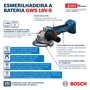 Kit Bosch Esmerilhadeira 5" GWS 18V-8 + 2 Baterias 4Ah e Carregador Bivolt