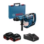 Kit Bosch Martelo GBH 18V-45C com Maleta + 2 Baterias 4Ah e Carregador Bivolt