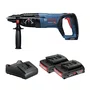 Kit Bosch Martelo Perfurador GBH 18V-26D + 2 Baterias 2Ah e Carregador Bivolt