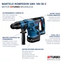 Kit Bosch Martelo Perfurador/Rompedor GBH 18V-36C com Maleta + 2 Baterias 4Ah e Carregador Bivolt