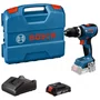Kit Bosch Parafusadeira/Furadeira De Impacto Gsb 18V-65 + 1 Bateria 2Ah + Carregador Bivolt E Maleta - 06019N31E6