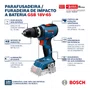 Kit Bosch Parafusadeira/Furadeira De Impacto Gsb 18V-65 + 1 Bateria 2Ah + Carregador Bivolt E Maleta - 06019N31E6