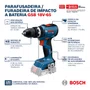 Kit Bosch Parafusadeira/Furadeira De Impacto Gsb 18V-65 + 1 Bateria 2Ah E 1 Bateria Ah + Carregador Bivolt E Maleta - 06019N31E4