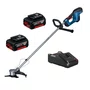 Kit Bosch Roçadeira GFR 18V-23 + 2 Baterias 4Ah e Carregador Bivolt