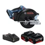 Kit Bosch Serra Circular GKM 18V-50 + Disco 136mm + 2 Baterias 4Ah e Carregador Bivolt