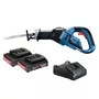 Kit Bosch Serra Sabre GSA 18V-32 + 2 Baterias 2Ah e Carregador Bivolt