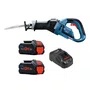 Kit Bosch Serra Sabre GSA 18V-32 + 2 Baterias 8Ah Pro Core e Carregador 220V