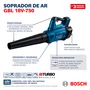 Kit Bosch Soprador GBL 18V-750 + 2 Baterias 8Ah Pro Core e Carregador 220V