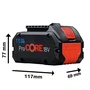 COPIA-Kit Bosch Soprador GBL 18V-750 + 2 Baterias 8Ah Pro Core e Carregador 220V
