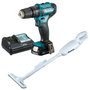 Kit Parafusadeira 12V E Aspirador Makita +Bateria E Carregador - Kithp333+Cl106 Kithp333+Cl106