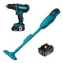 Kit Furadeira Dhp482Sy+ Aspirador Dcl180Z+ Bl1850 + Acessórios