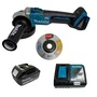 Kit Makita Esmerilhadeira Angular 125Mm 18V Brushless + 1 Bateria 3Ah + Carregador Bivolt - Dga504Z-Promo