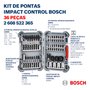 Kit Pontas E Soquetes Impact Control 36 Peças 2608522365 - Bosch