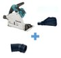 Kit Serra Circular De Trilho 18v+18v Makita 165mm - Dsp600z+Bocal Do Aspirador Makita Sp6000 419620-3 - 419620-3+Saco Coletor De Po Dewalt 147734-06 Dewalt - 147734-06