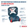 Kit De Pontas E Brocas Bosch X-Line Para Parafusar E Perfurar Com 54 Unidades 2607017507